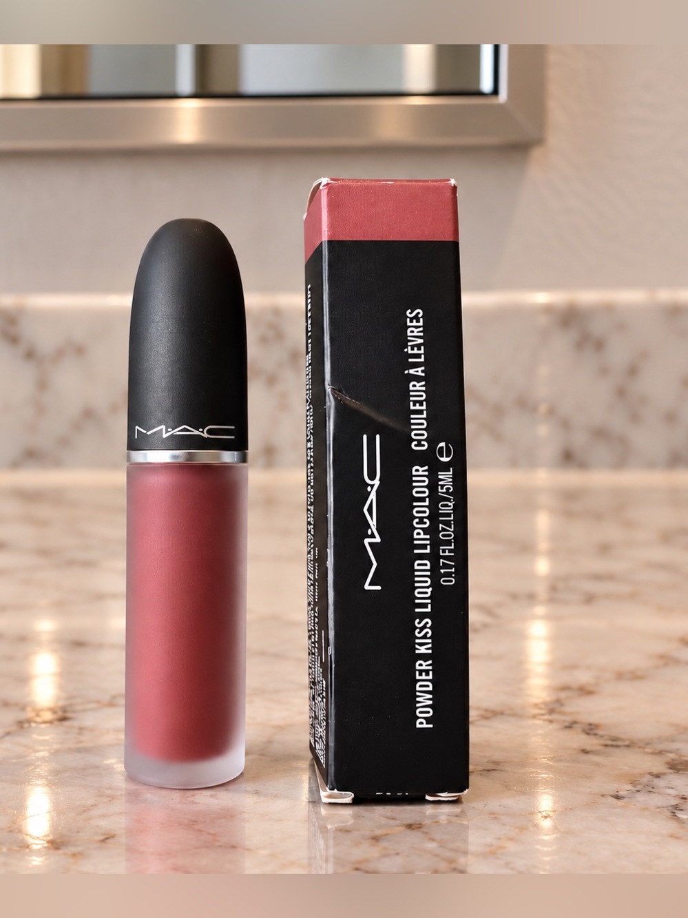 MAC Cosmetics Powder Kiss Liquid Lipcolour - chili/brick-red